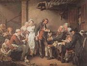 L'Accordee du Village (mk08) Jean Baptiste Greuze